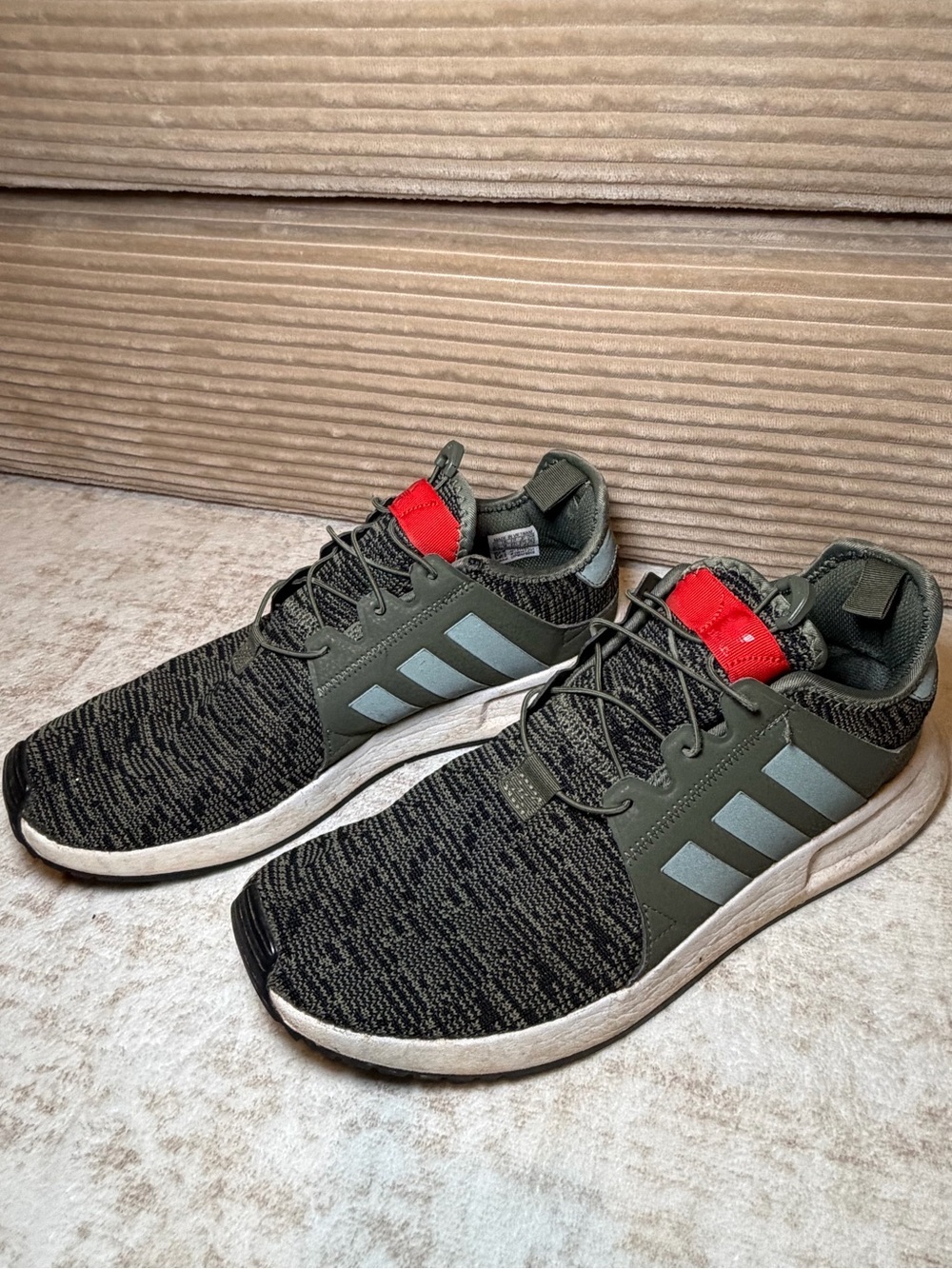 Adidas X PLR Knit Athletic Sneakers Olive Green Men’s Size 9.5